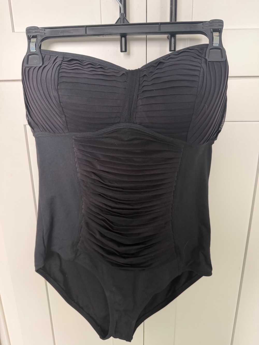 Classic Black Bandeau Swimsuit